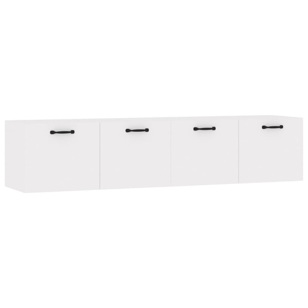 Wall cabinets 2 pcs. White 60x36.5x35 cm wood material