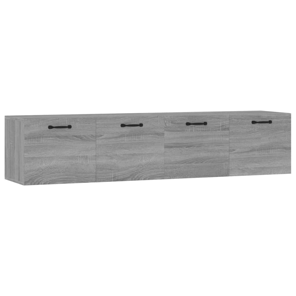Wall cabinets 2 pcs. Gray Sonoma 60x36.5x35 cm wood material