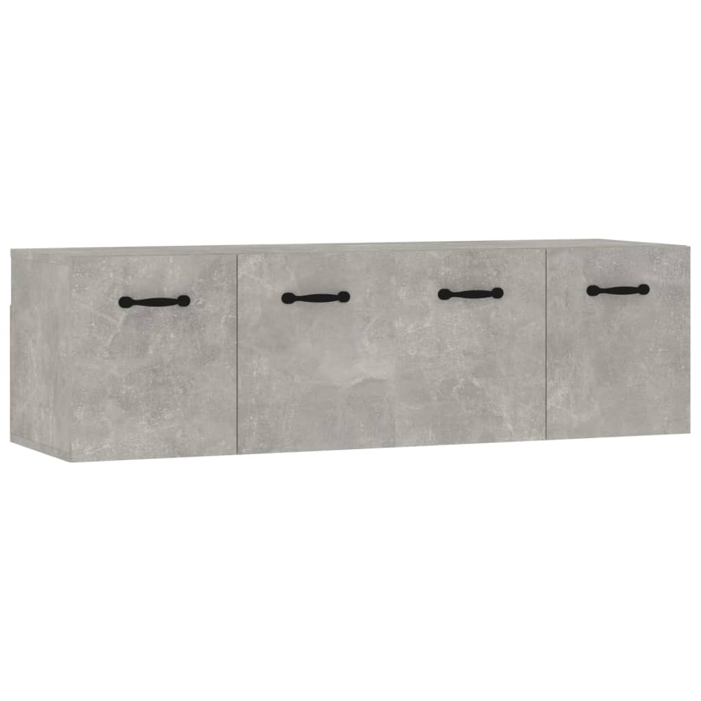 Wall cabinets 2 pieces. Concrete gray 80x35x36.5 cm wood material