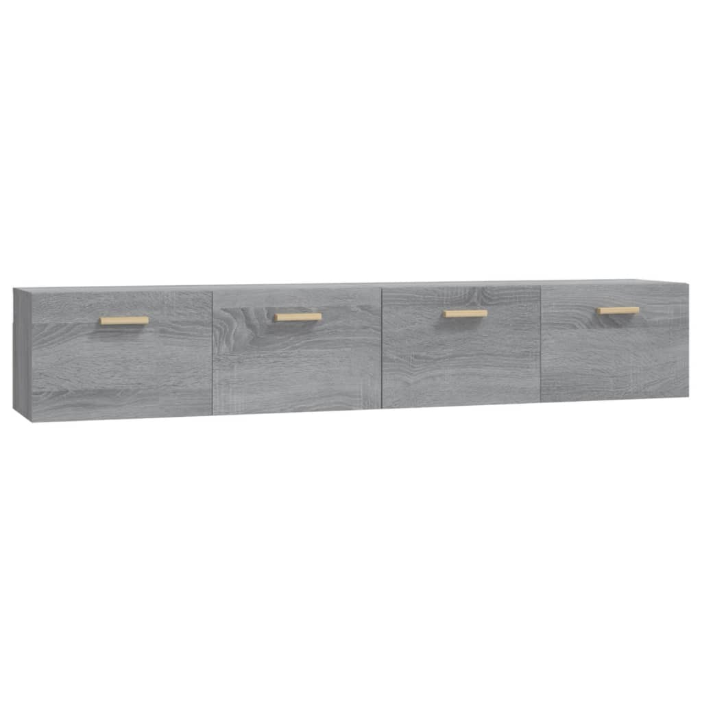 Wall cabinets 2 pcs. Gray Sonoma 100x36.5x35 cm wood material