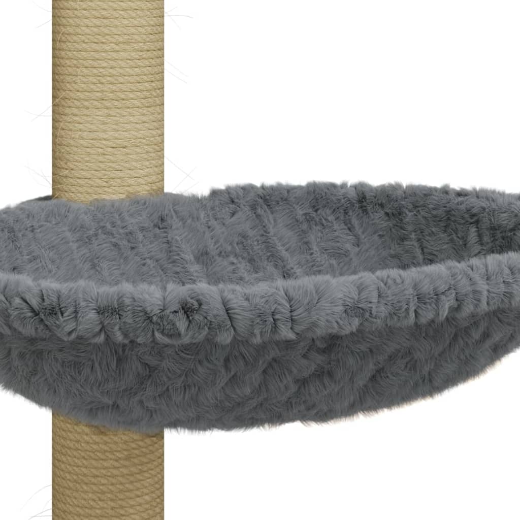 Scratching post with sisal scratching post light gray 74 cm