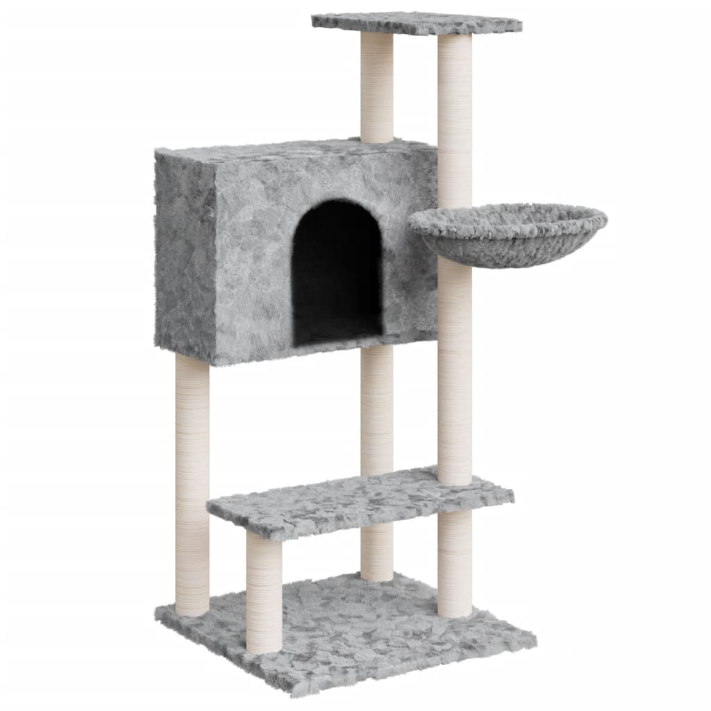 Scratching post with sisal scratching posts light gray 108.5 cm