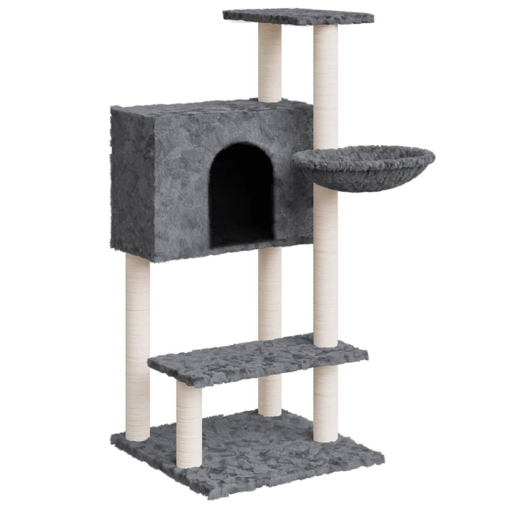 Scratching post with sisal scratching posts dark gray 108.5 cm