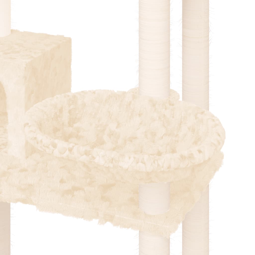Scratching post with sisal scratching posts cream 131 cm