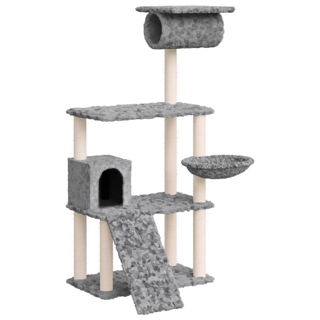 Scratching post with sisal scratching posts light gray 131 cm