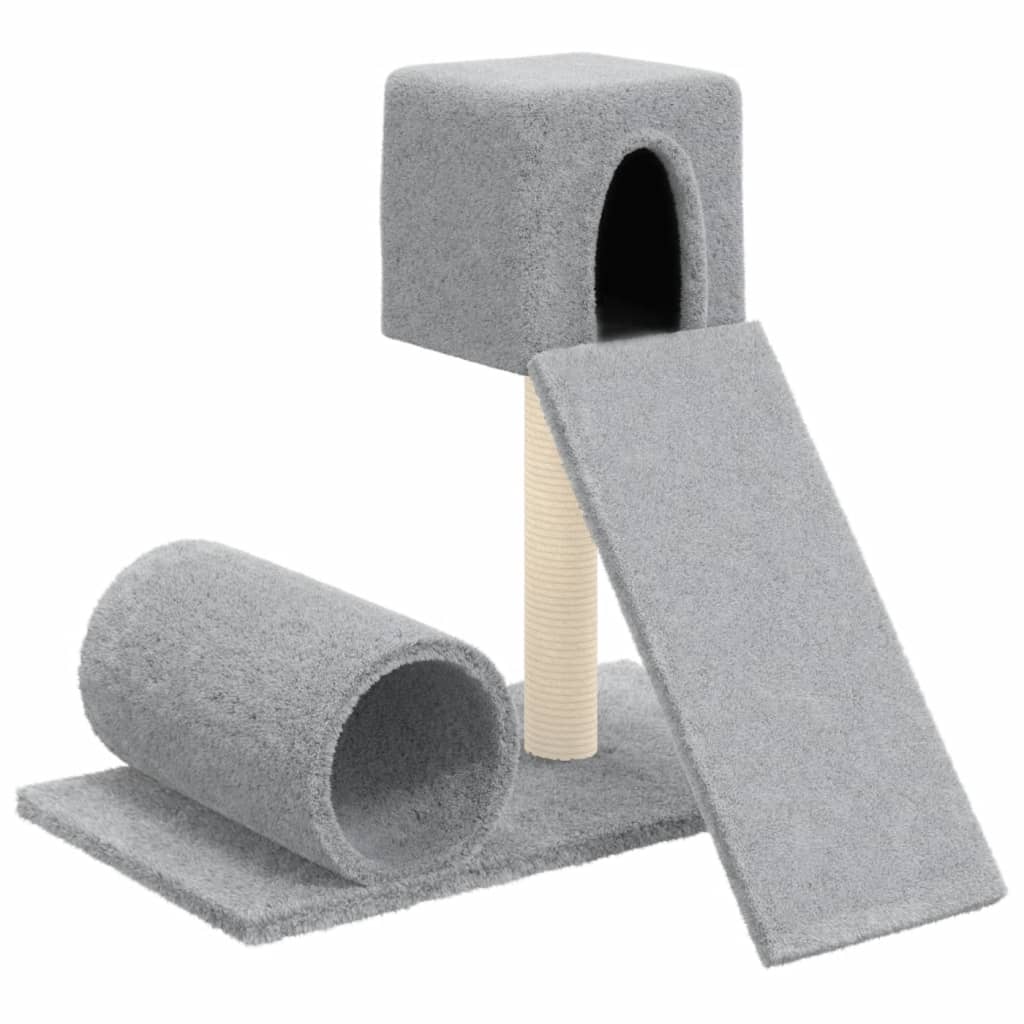 Scratching post with sisal scratching post light gray 59 cm