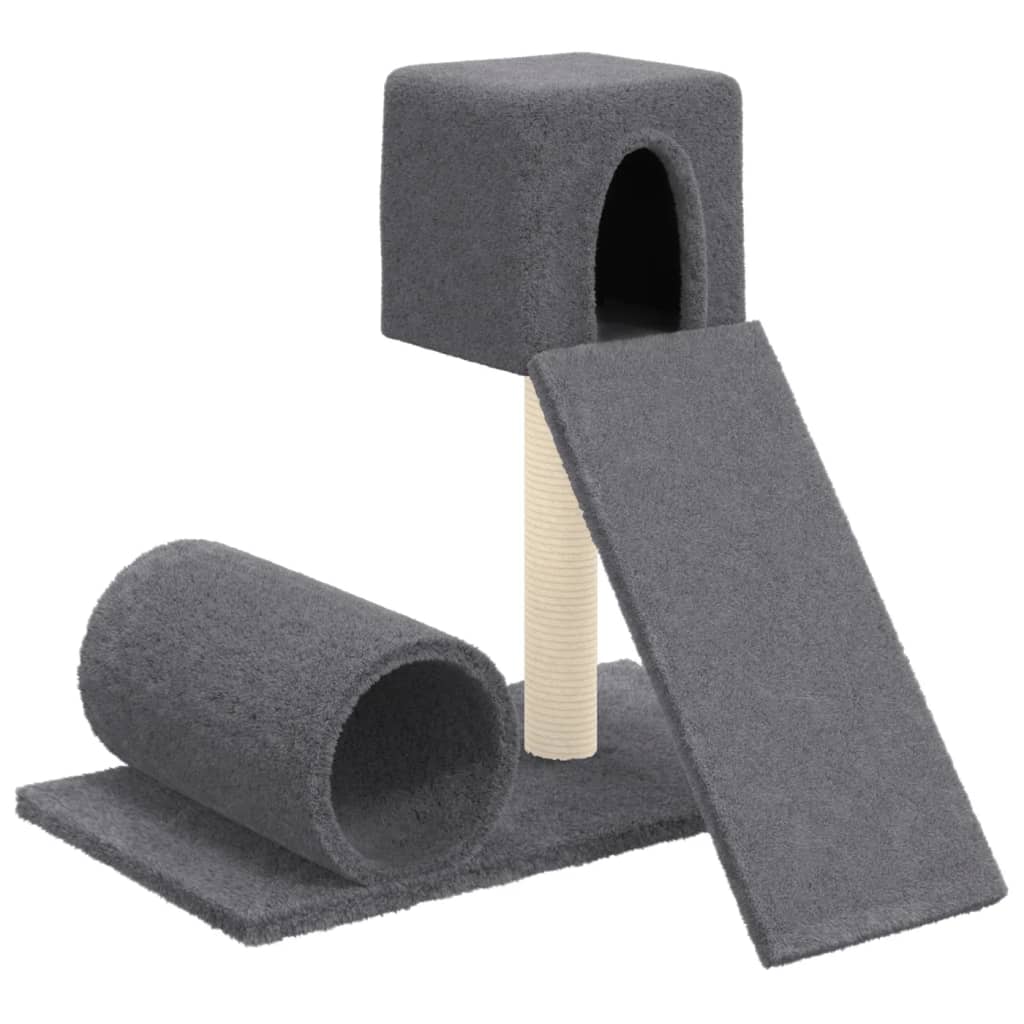 Scratching post with sisal scratching post dark gray 59 cm