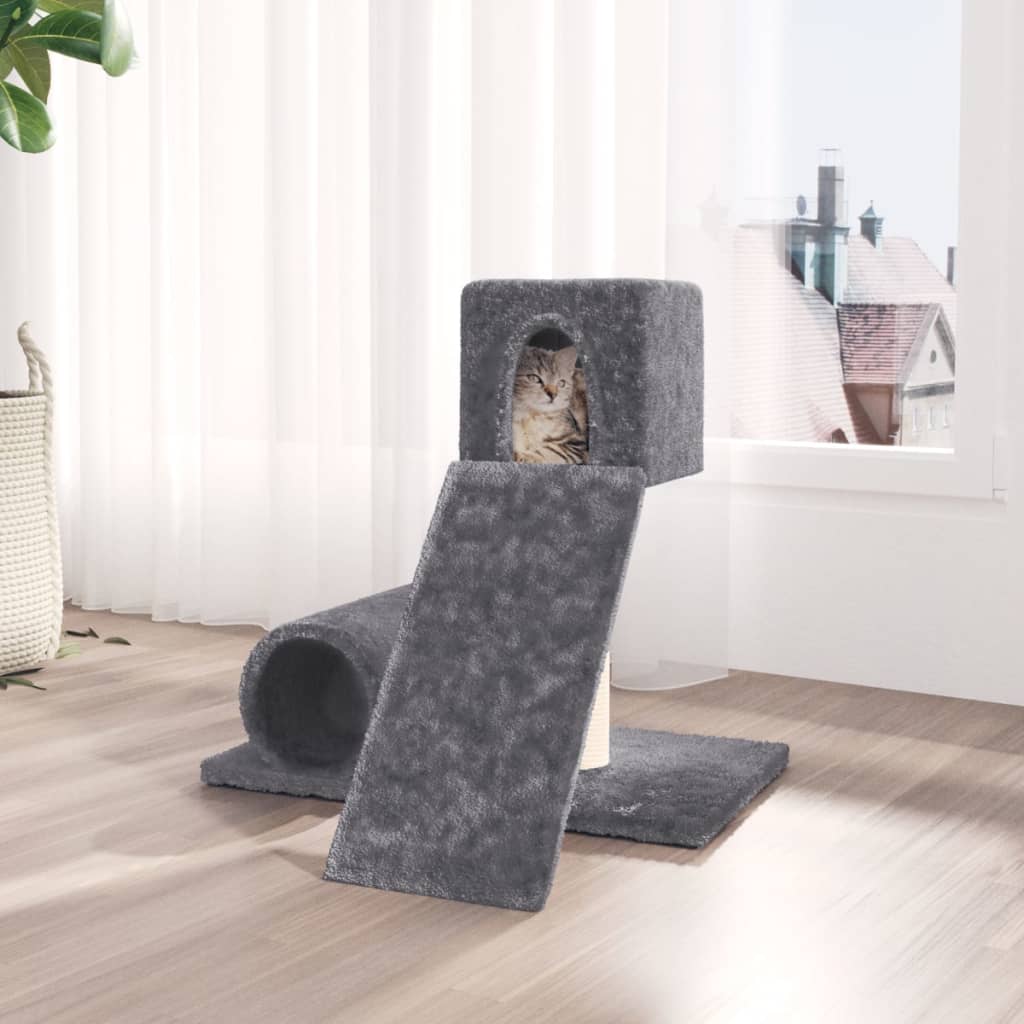 Scratching post with sisal scratching post dark gray 59 cm
