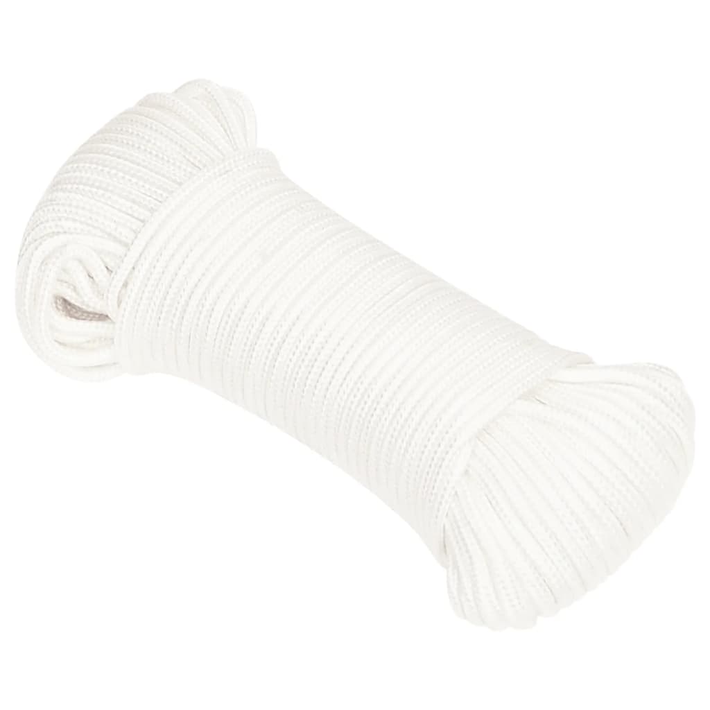 Boat rope white 3 mm 50 m polypropylene