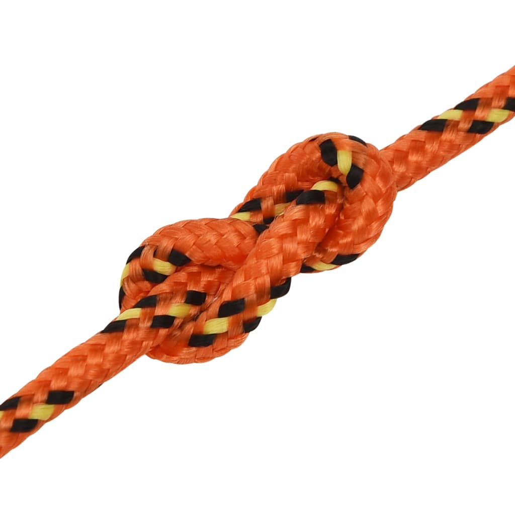 Boat rope orange 3 mm 100 m polypropylene