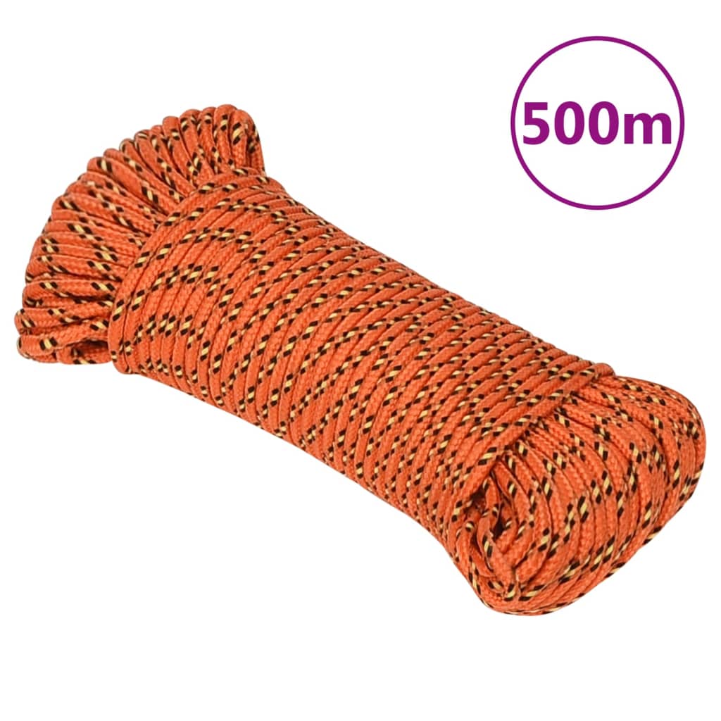 Bootsseil Orange 4 mm 500 m Polypropylen