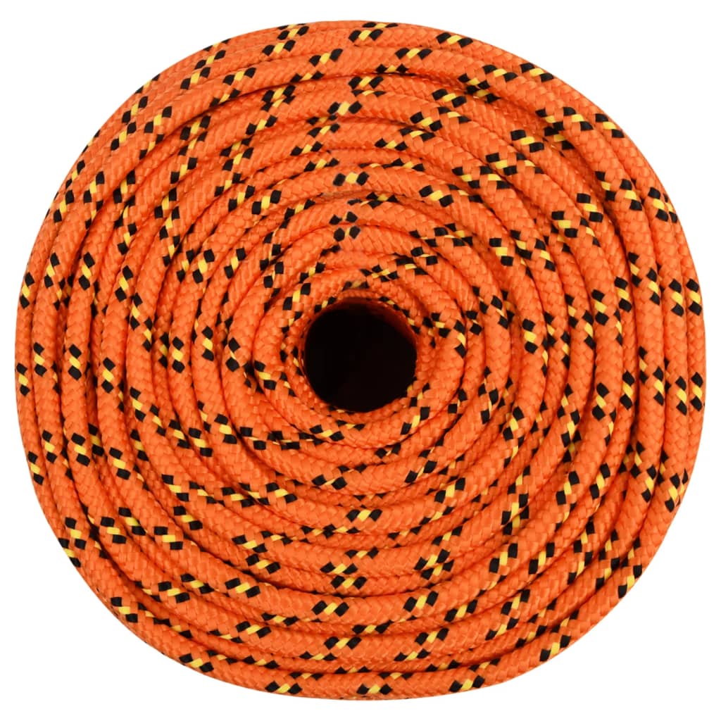 Boat rope orange 10 mm 250 m polypropylene