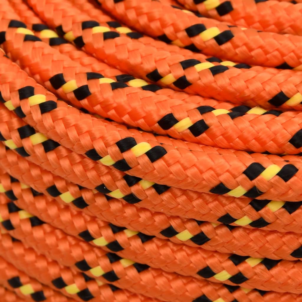 Boat rope orange 10 mm 250 m polypropylene
