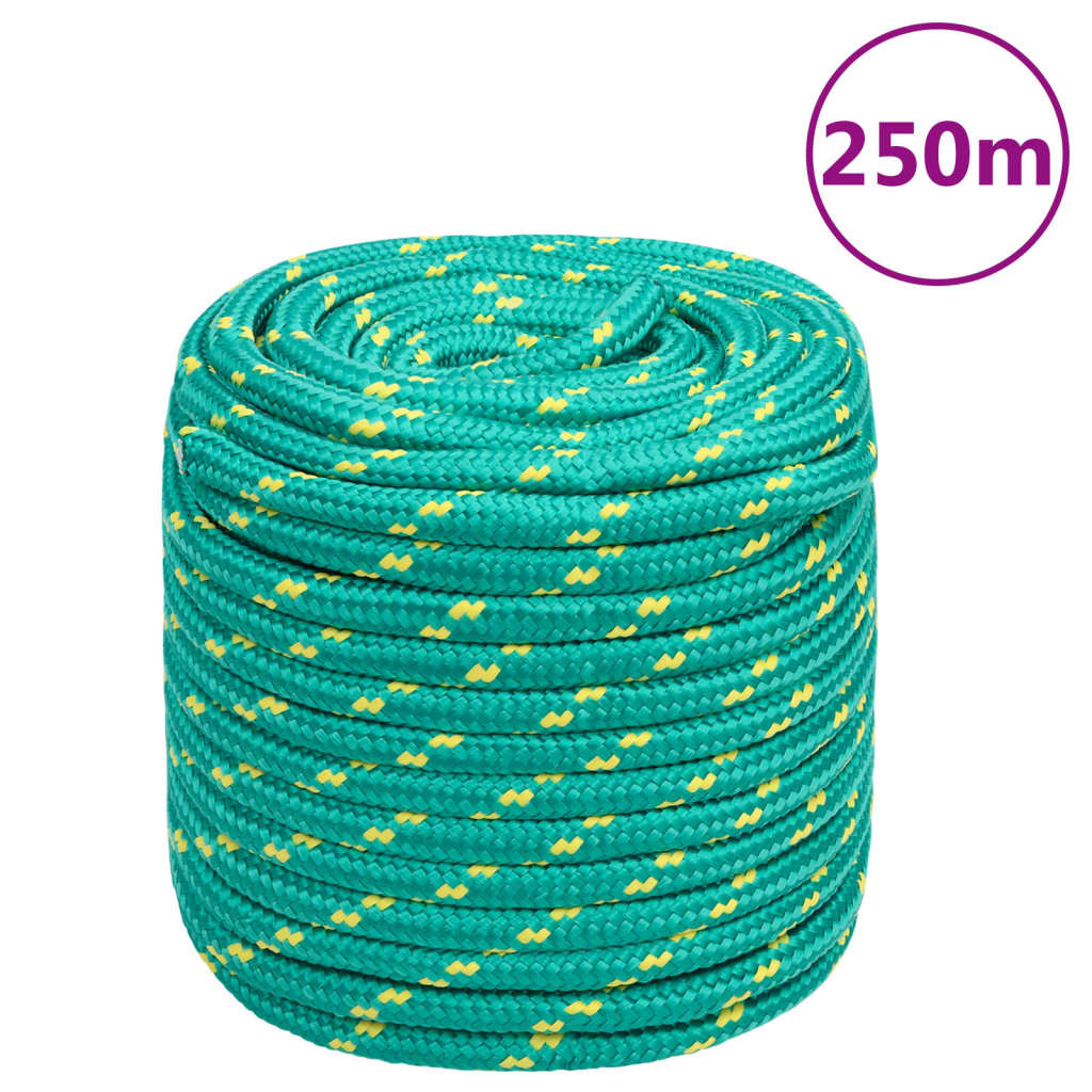 Boat rope green 16 mm 250 m polypropylene