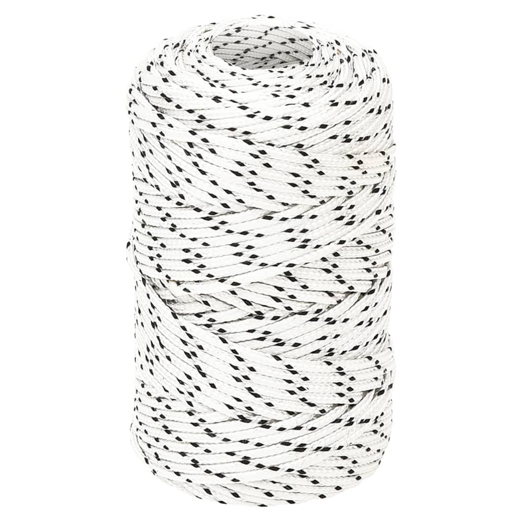 Bootsseil Geflochten Weiß 2 mmx500 m Polyester