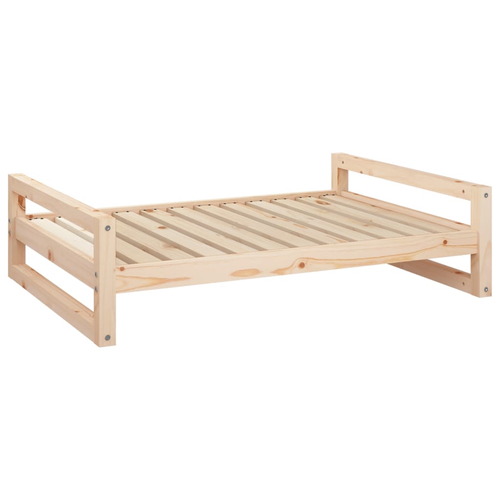 Dog bed 105.5x75.5x28 cm solid pine wood