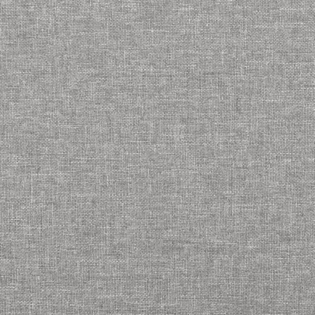 Bench light gray 70x30x30 cm fabric