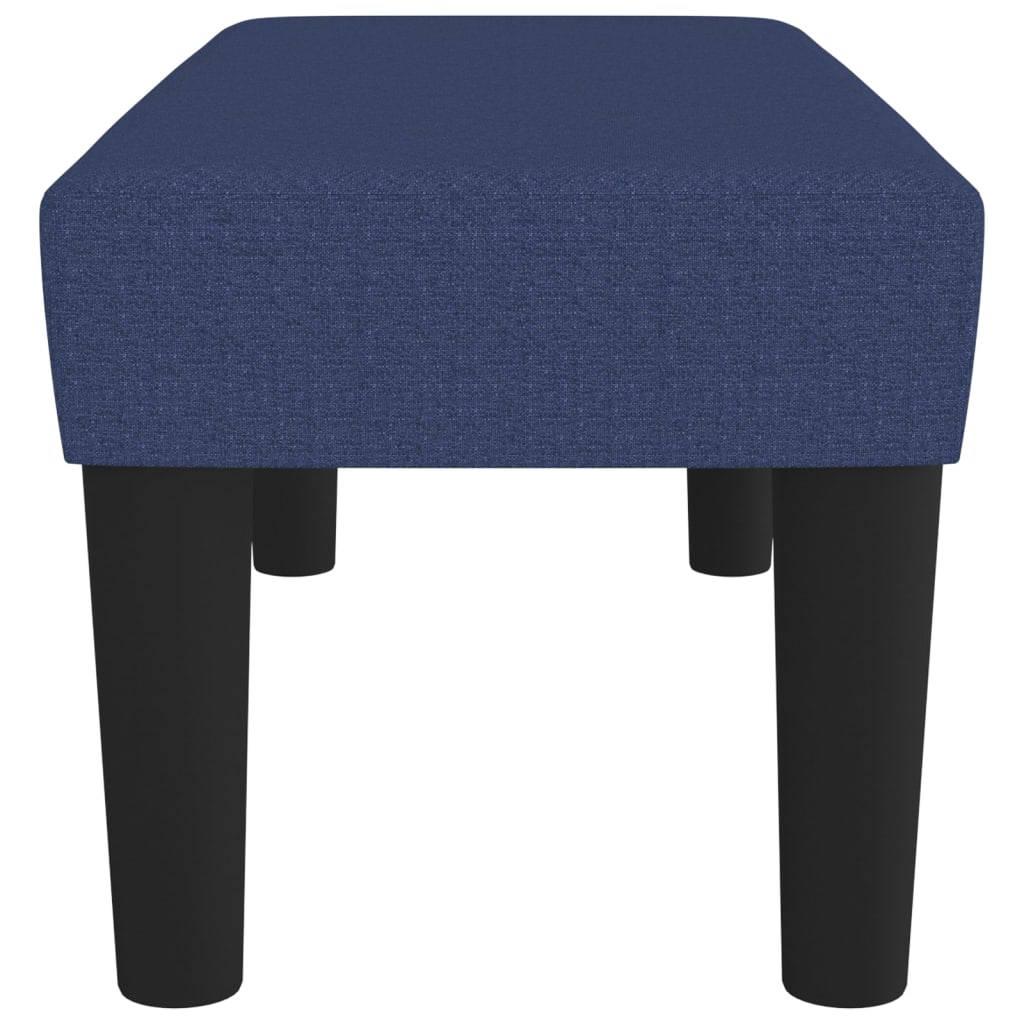 Bench blue 70x30x30 cm fabric