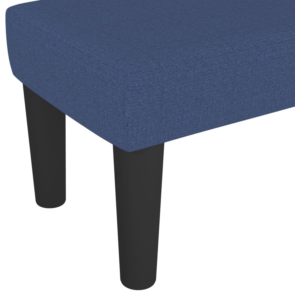 Bench blue 70x30x30 cm fabric