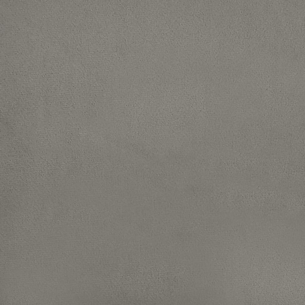 Bench light gray 100x30x30 cm velvet