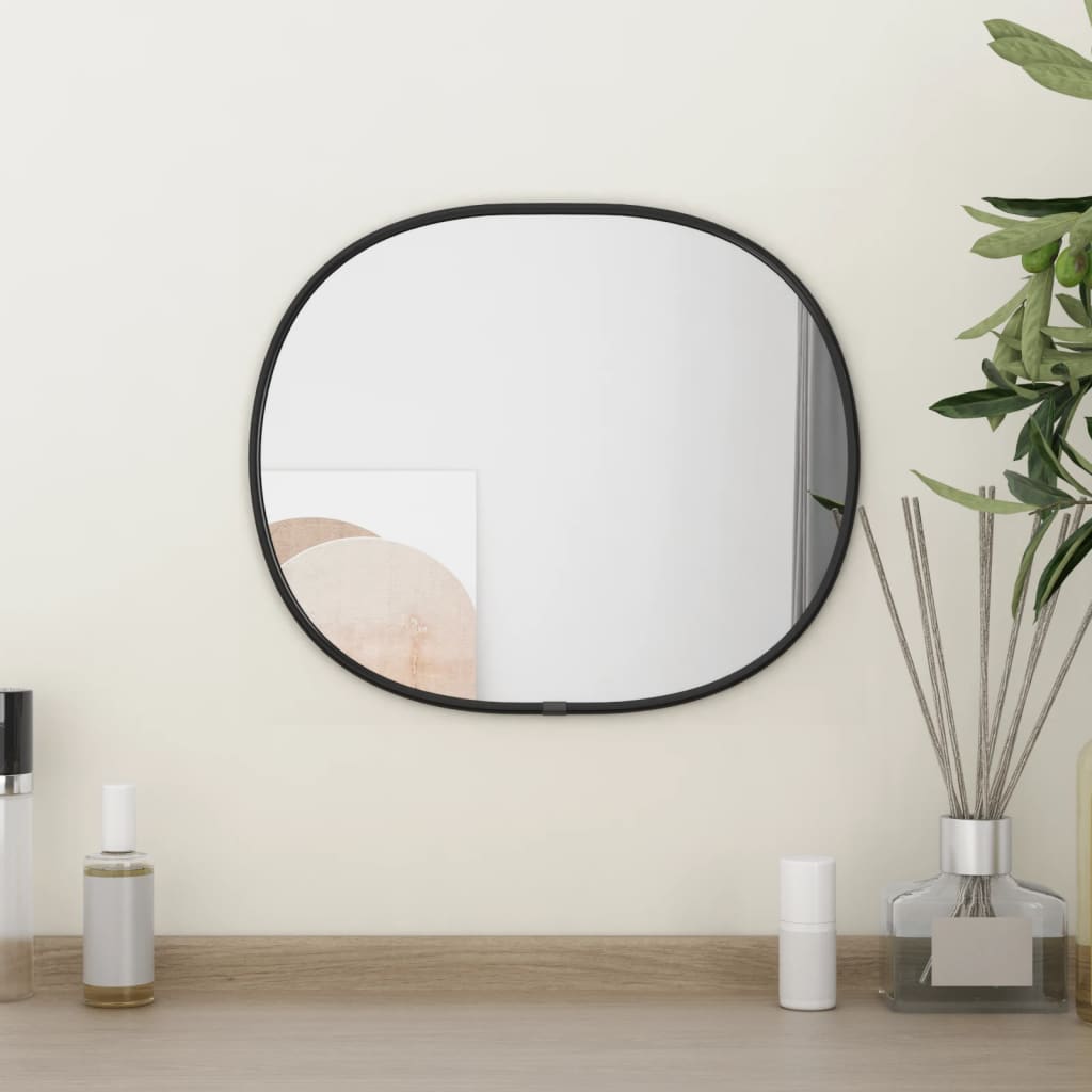 Wall mirror black 30x25 cm