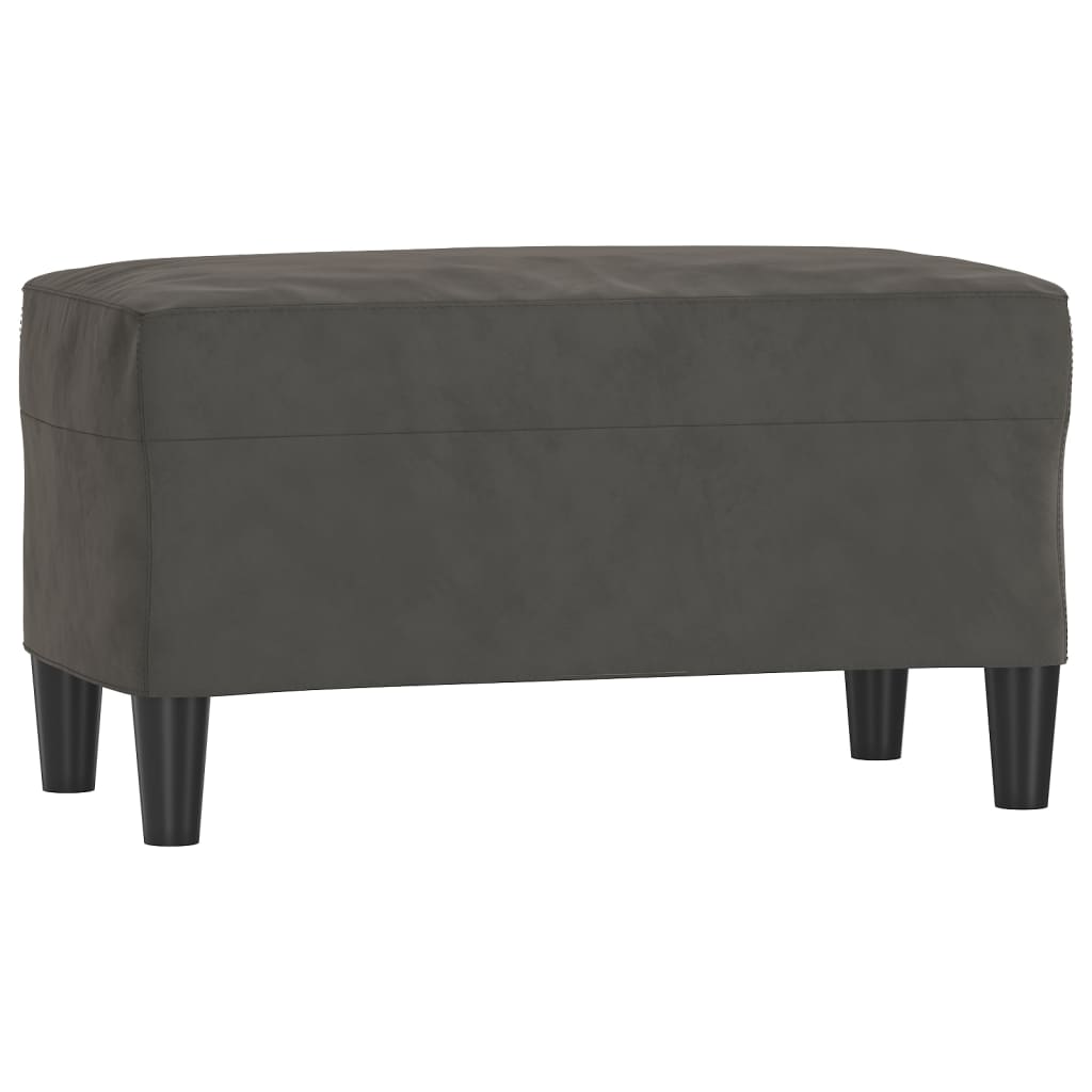 Bench dark gray 70x35x41 cm velvet