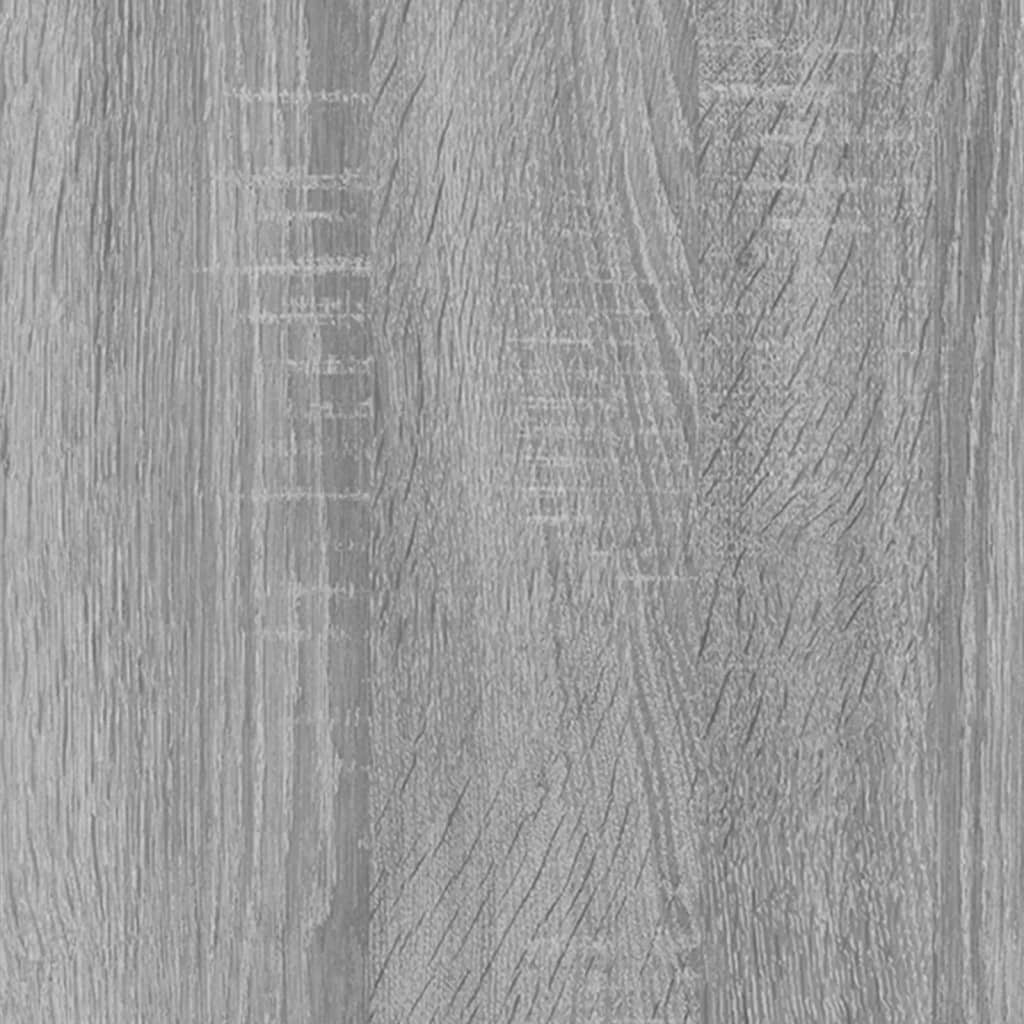 Bücherregal Grau Sonoma 40x33x70,5 cm Holzwerkstoff und Stahl