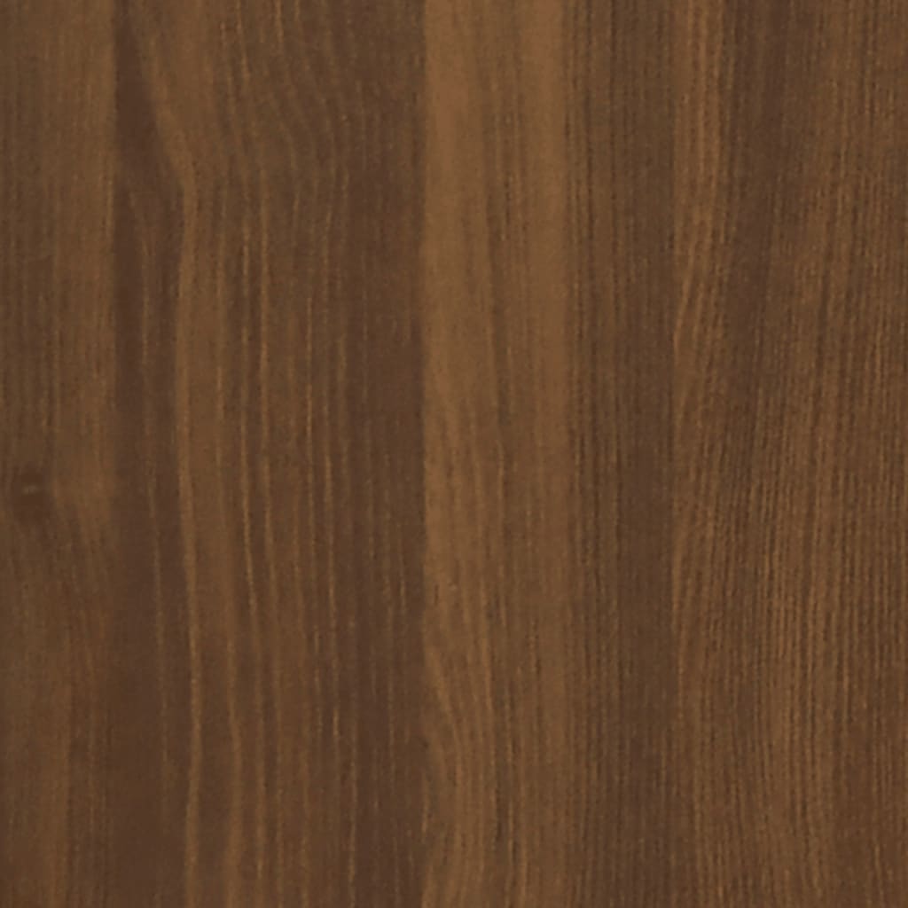 Bookcase brown oak look 80x33x100 cm wood material steel
