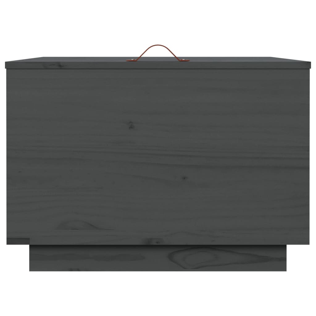 Aufbewahrungsboxen mit Deckeln 3 Stk. Grau Massivholz Kiefer