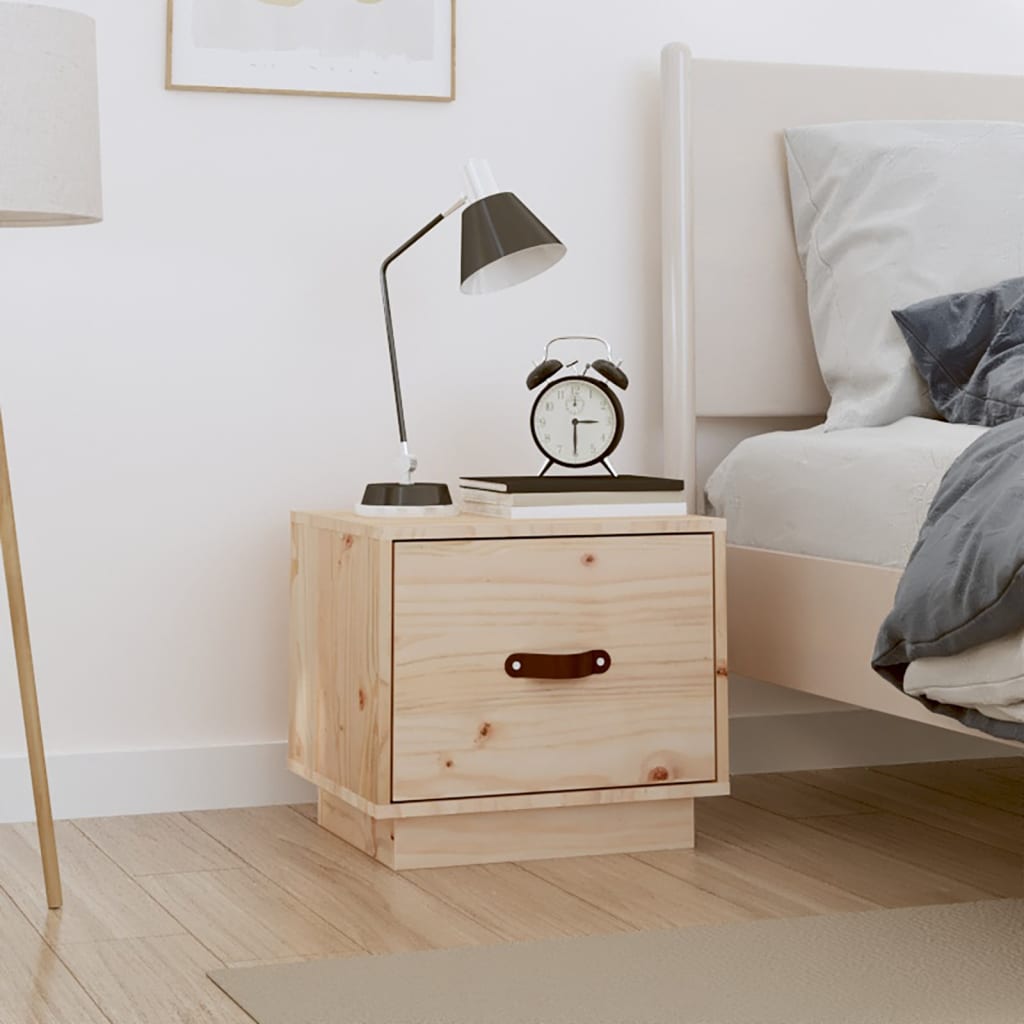 Bedside table 40x34x35 cm solid pine wood