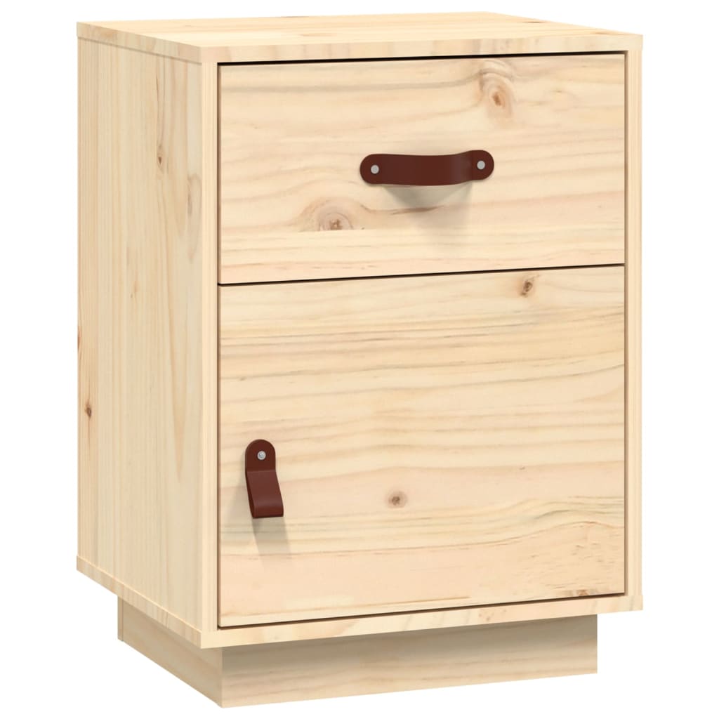 Bedside table 40x34x55 cm solid pine wood