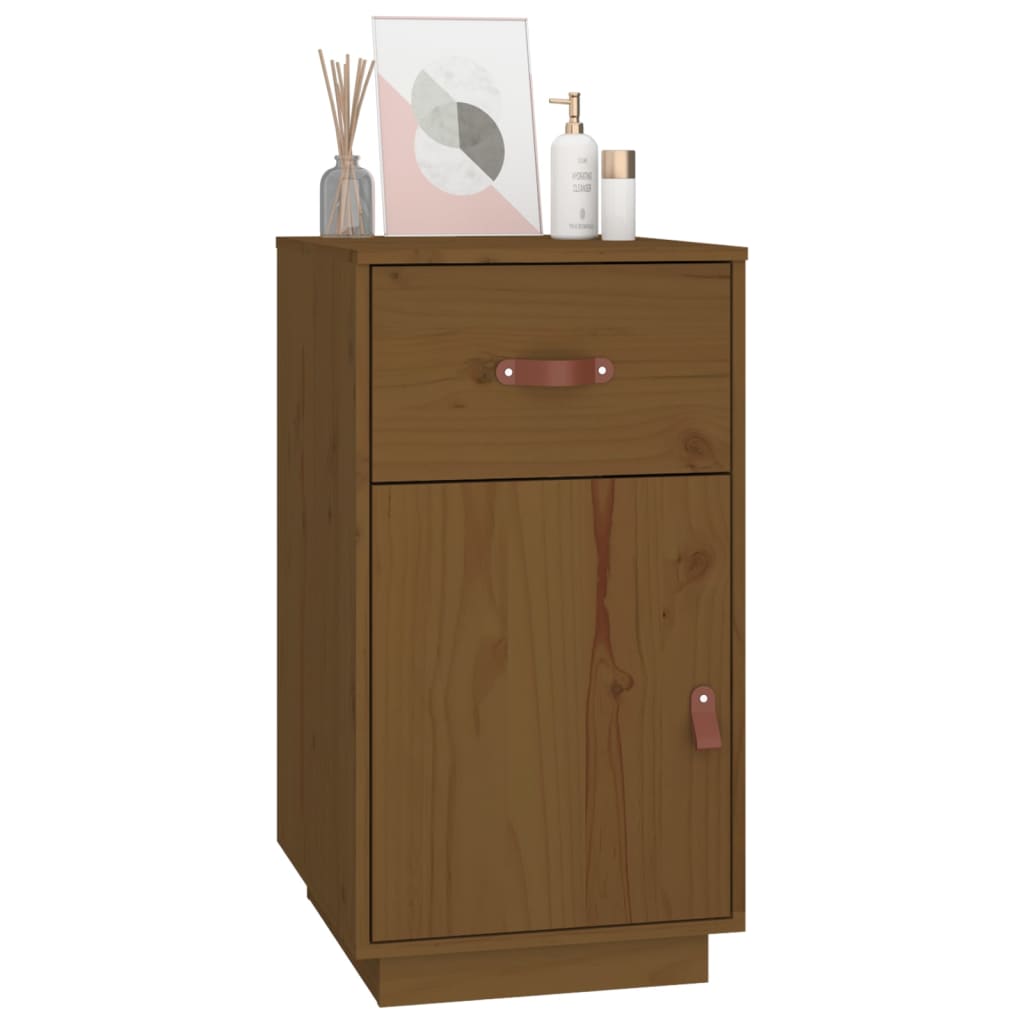 Schreibtisch-Schrank Honigbraun 40x50x75 cm Massivholz Kiefer