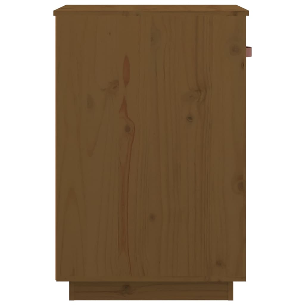 Desk cabinet honey brown 40x50x75 cm solid pine wood