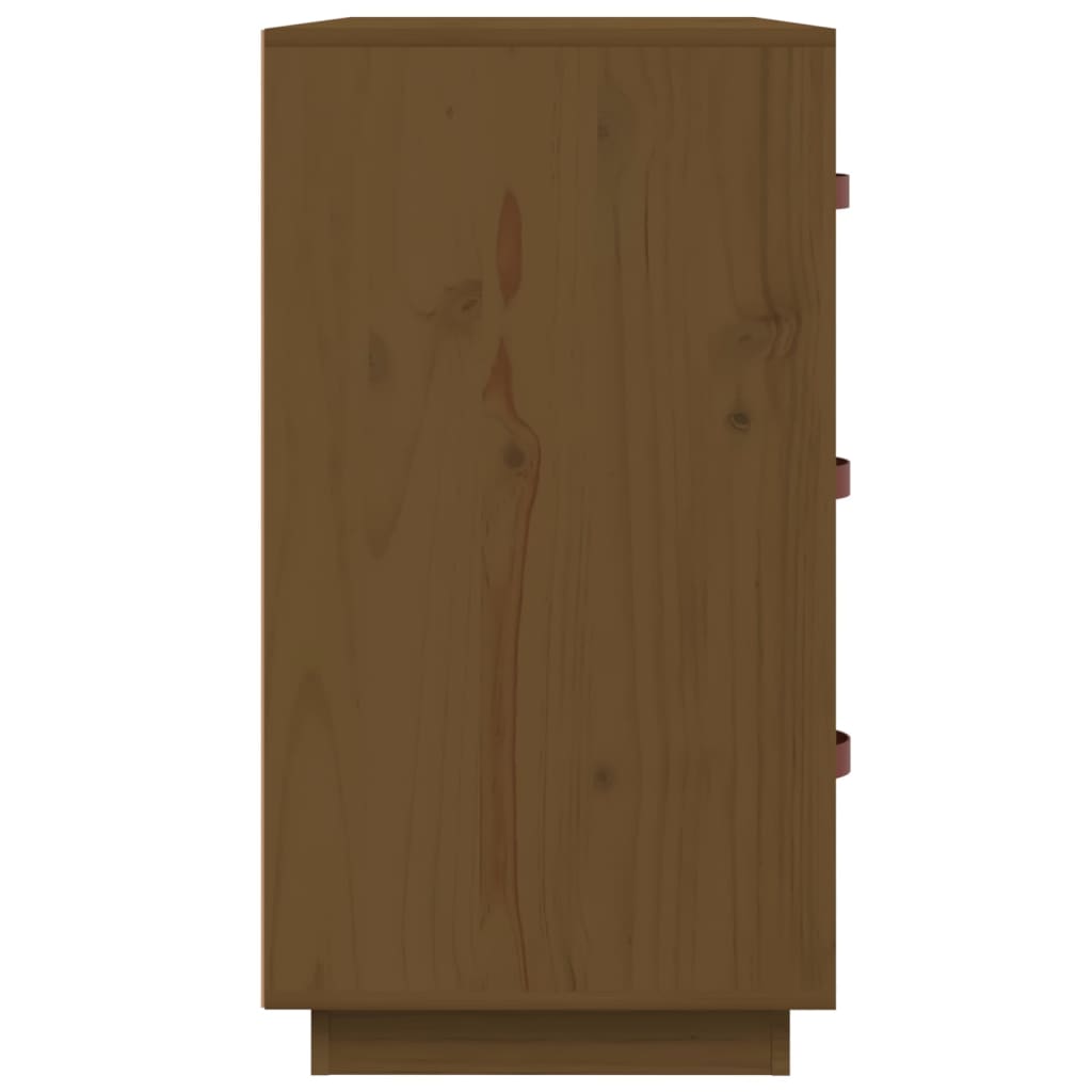 Sideboard Honigbraun 80x40x75 cm Massivholz Kiefer