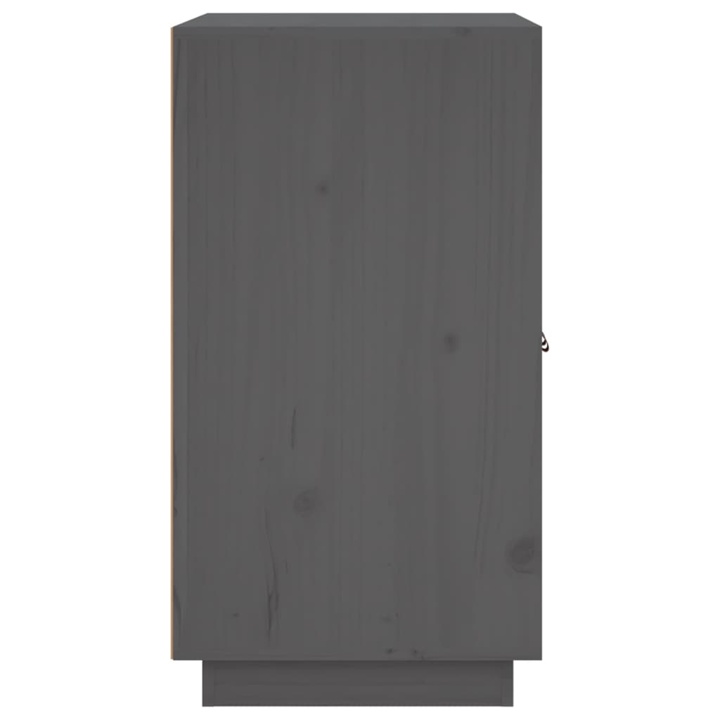 Sideboard Grau 65,5x40x75 cm Massivholz Kiefer
