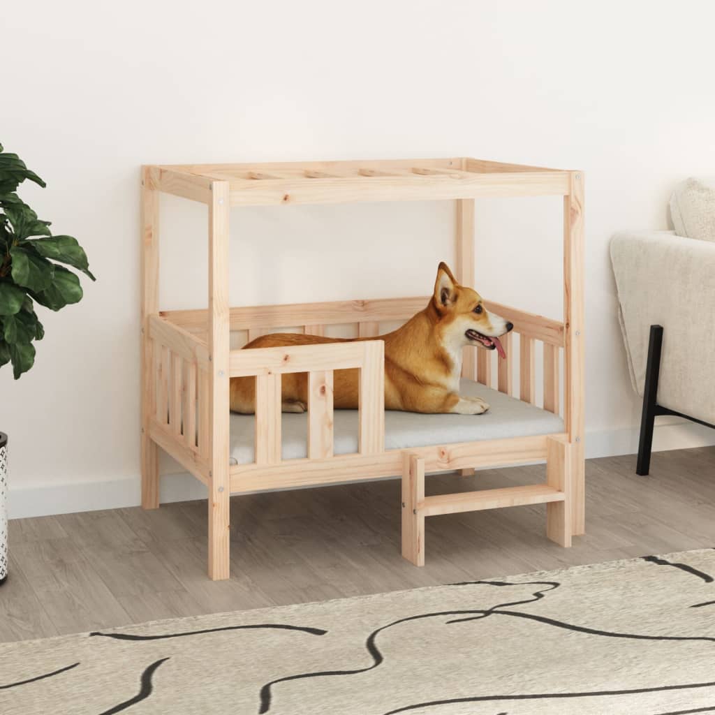 Dog bed 95.5x73.5x90 cm solid pine wood