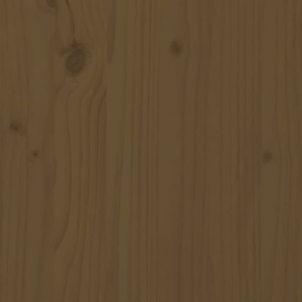 Firewood shelf honey brown 41x25x100 cm solid pine wood
