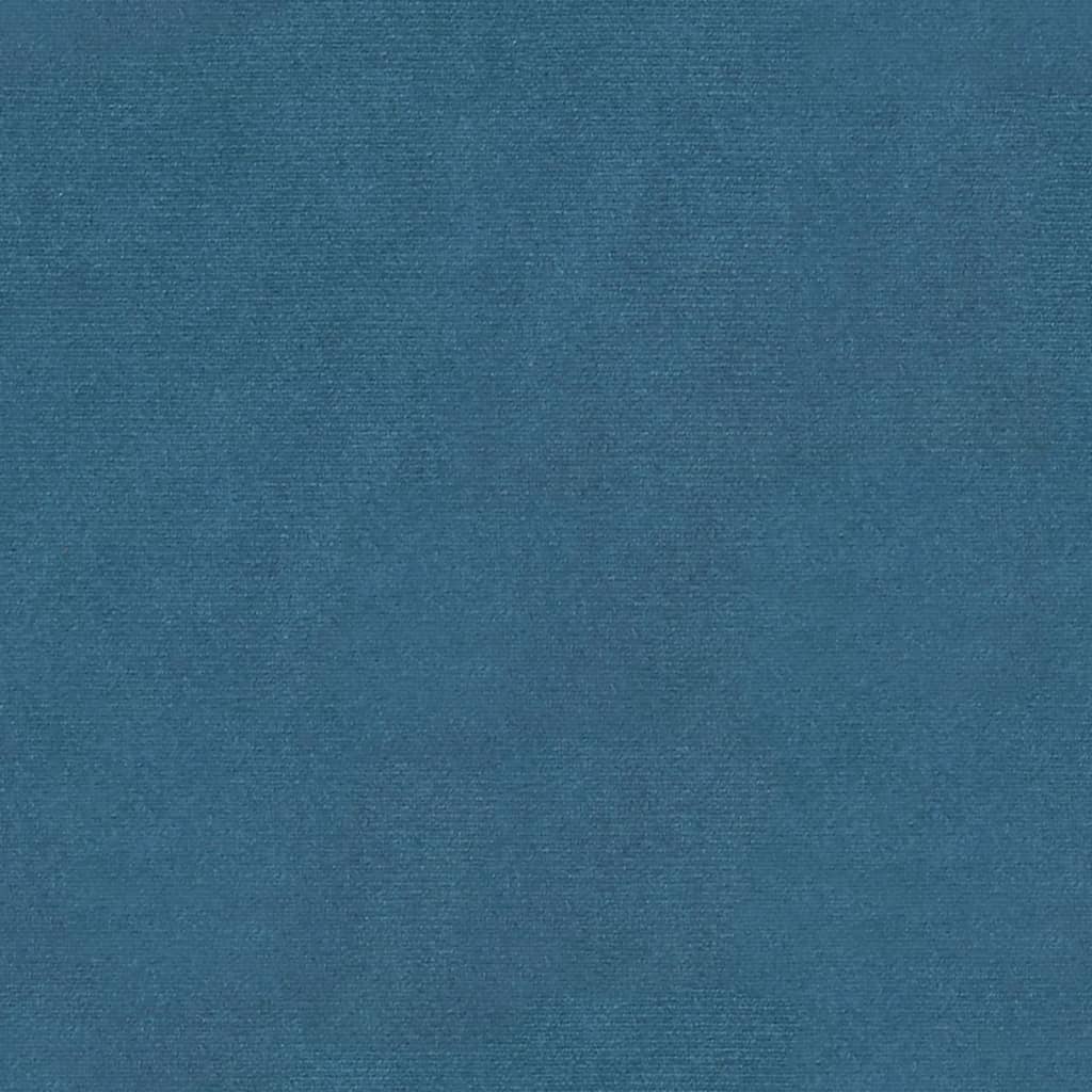 Sitzbank Blau 110,5x45x49 cm Samt