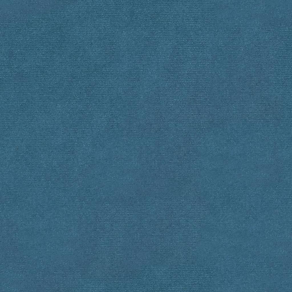 Sitzbank Blau 80x45x60 cm Samt
