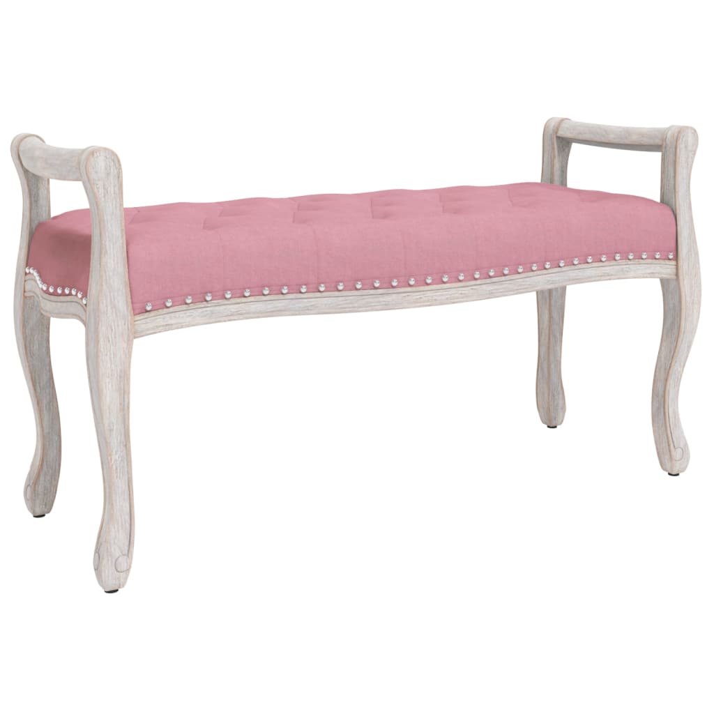 Bench pink 110x45x60 cm velvet