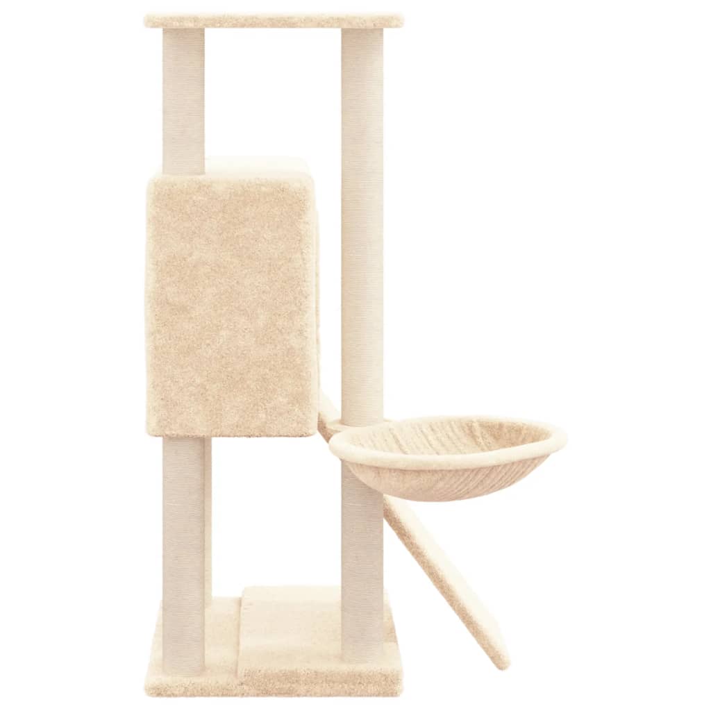 Scratching post with sisal scratching posts cream 96 cm