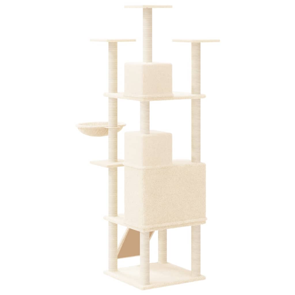 Scratching post with sisal scratching posts cream 175 cm