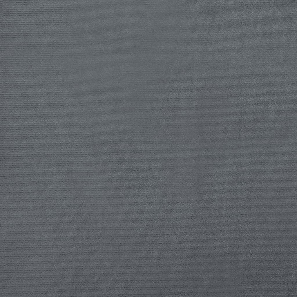 Dog bed dark gray 66x40x45 cm velvet
