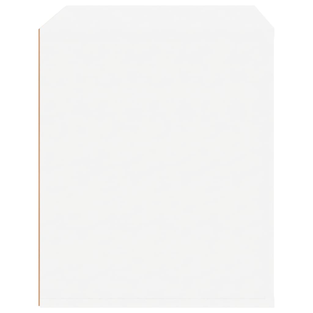 Nachttisch Hochglanz-Weiß 50x39x47 cm