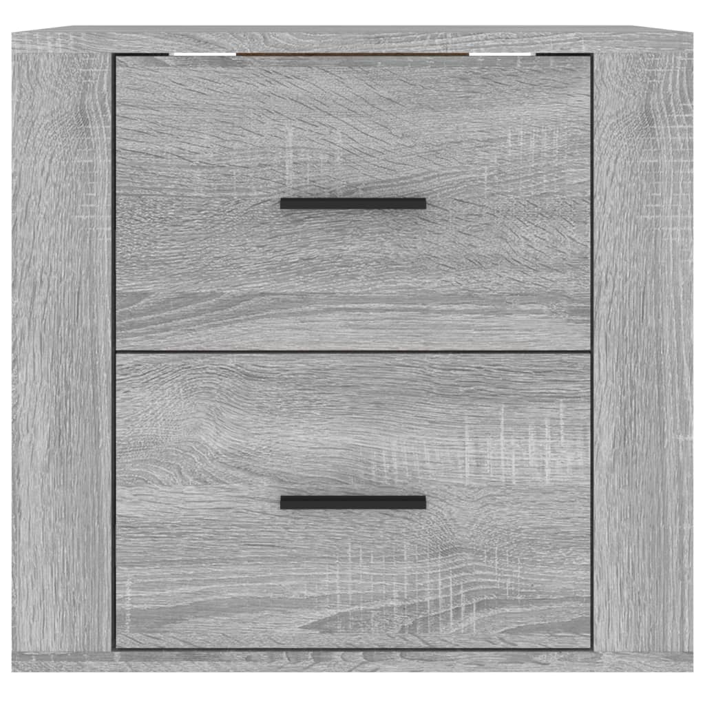 Wand-Nachttisch Grau Sonoma 50x36x47 cm