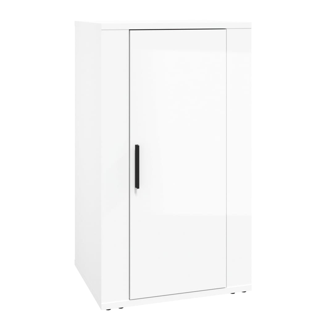 Sideboard Hochglanz-Weiß 40x33x70 cm Holzwerkstoff