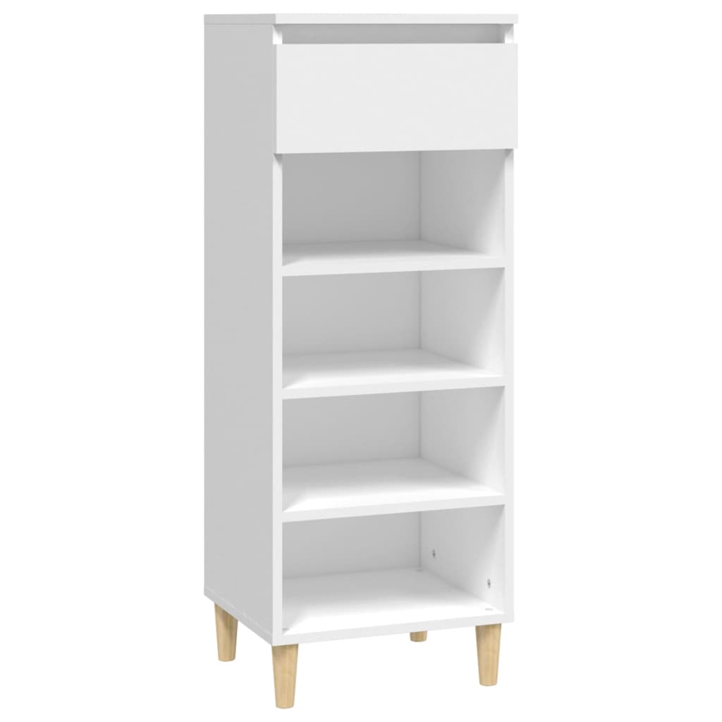 Shoe cabinet white 40x36x105 cm made of wood
