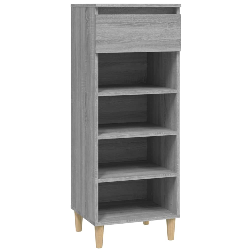 Shoe cabinet gray Sonoma 40x36x105 cm made of wood