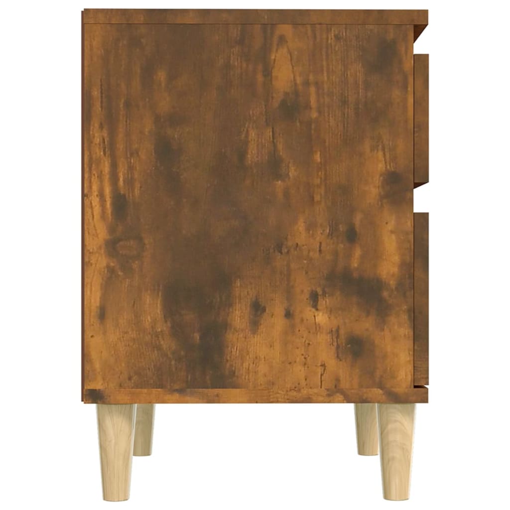 Bedside table smoked oak 40x35x50 cm