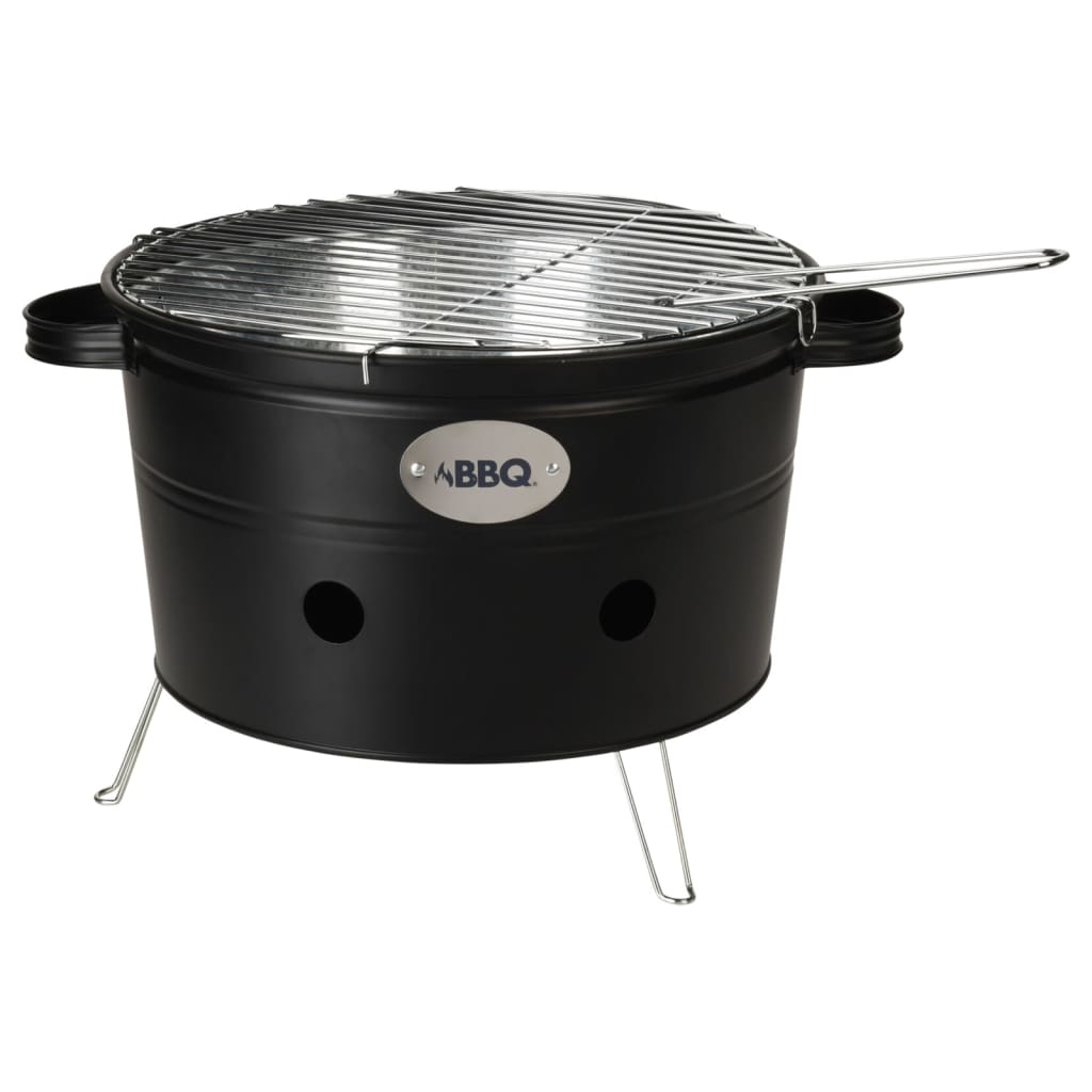 ProGarden grill bucket with 2 handles 34.5 cm matt black